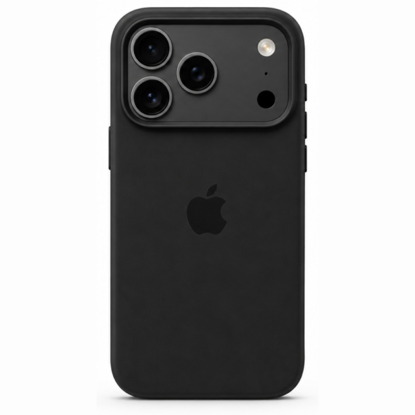 iPhone 17 Pro Black Silicone Case – Premium Soft-Touch Slim Protective Cover