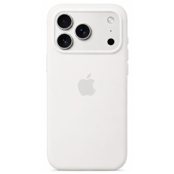 iPhone 17 Pro White Silicone Case – Premium Soft-Touch Slim Protective Cover