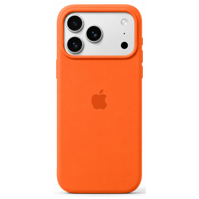 iPhone 17 Pro Max Orange Silicone Case – Premium Soft-Touch Protective Cover | Slim Fit