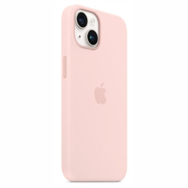 Second image of iPhone 14 Silicone Case – Solid Pink Soft-Touch Protective Cover | Slim & Stylish Phone Case