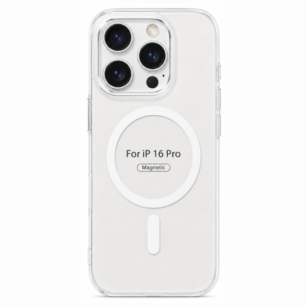 iPhone 16 Pro Clear MagSafe Case – Anti-Yellow Crystal Clear Protective Cover | Slim & Transparent