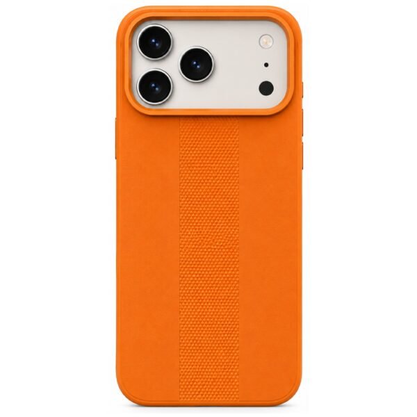 iPhone 17 Pro Premium Case – Luxury Orange Designer Cover with Textured Grip | CaseTown